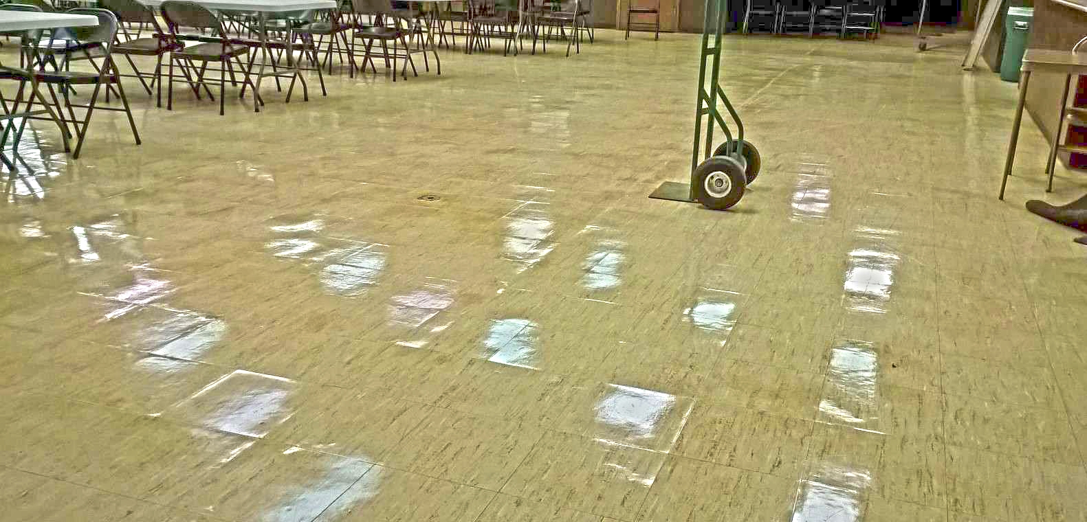 Ancient VCT Floor with Some Serious Issues in Minneapolis Church image 6