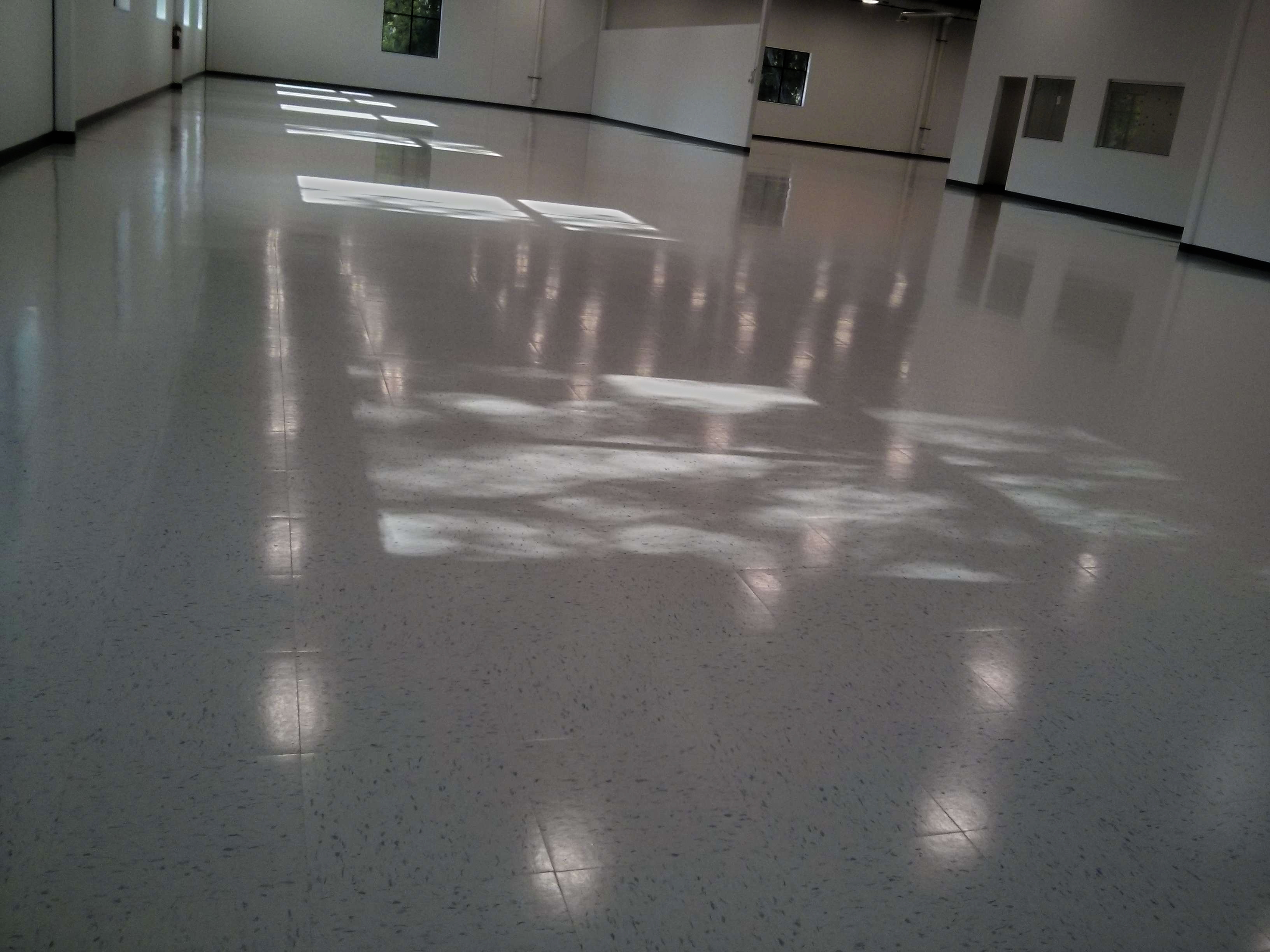 New Construction VCT Vinyl Tile Floor Cleaning, Sealing and Clear Coat Finish image 4