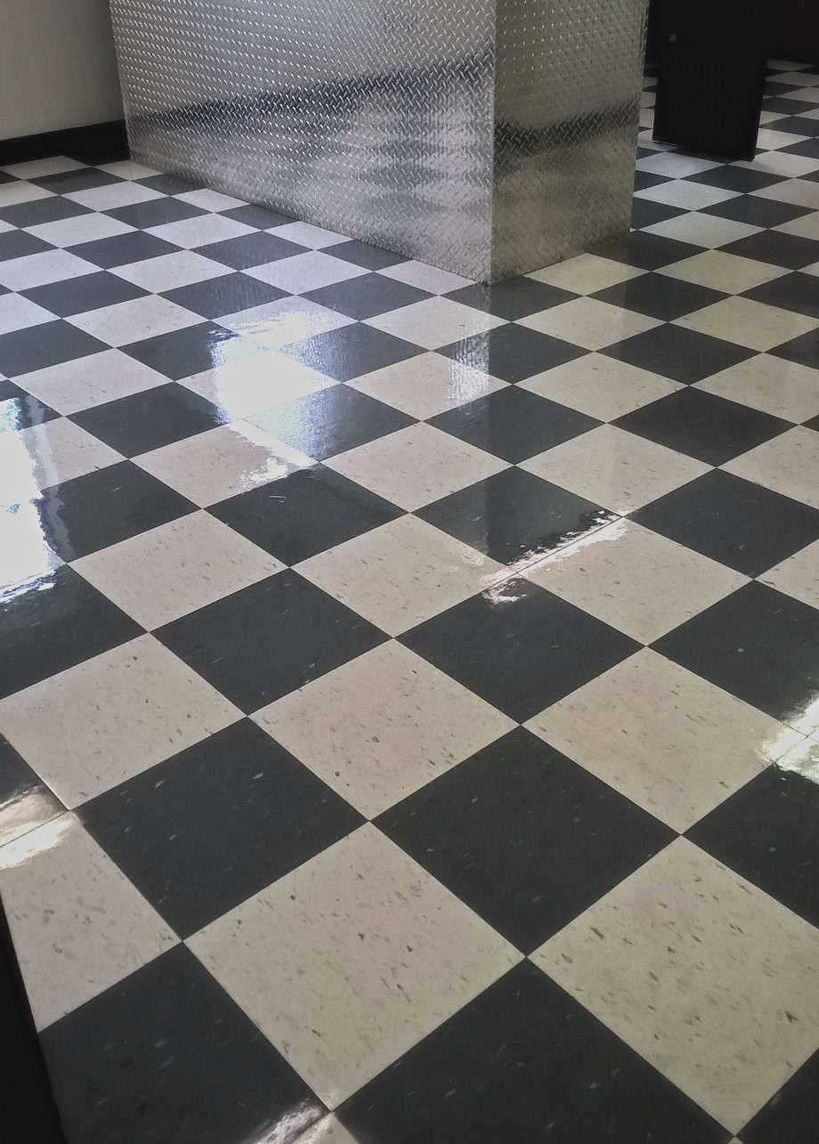 Old VCT Floor Restoration Job in Chanhassen image 3