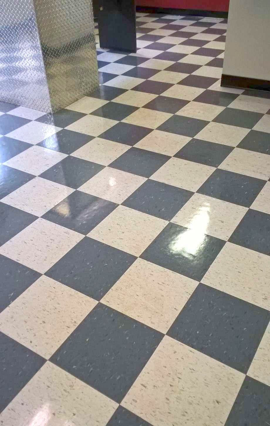 Old VCT Floor Restoration Job in Chanhassen image 4