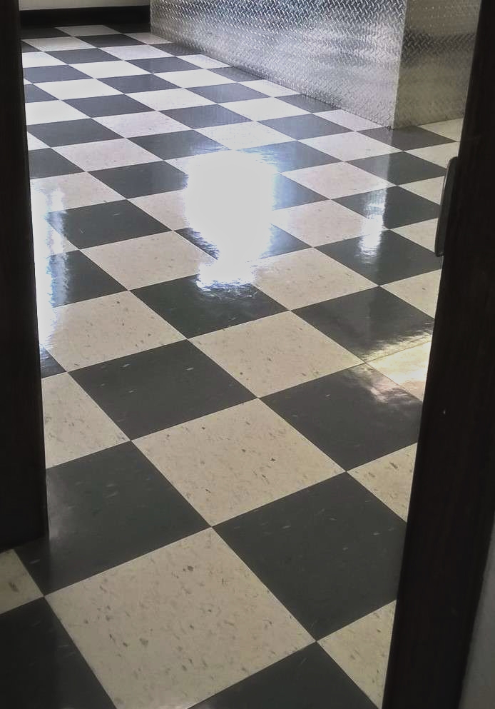 Old VCT Floor Restoration Job in Chanhassen image 5