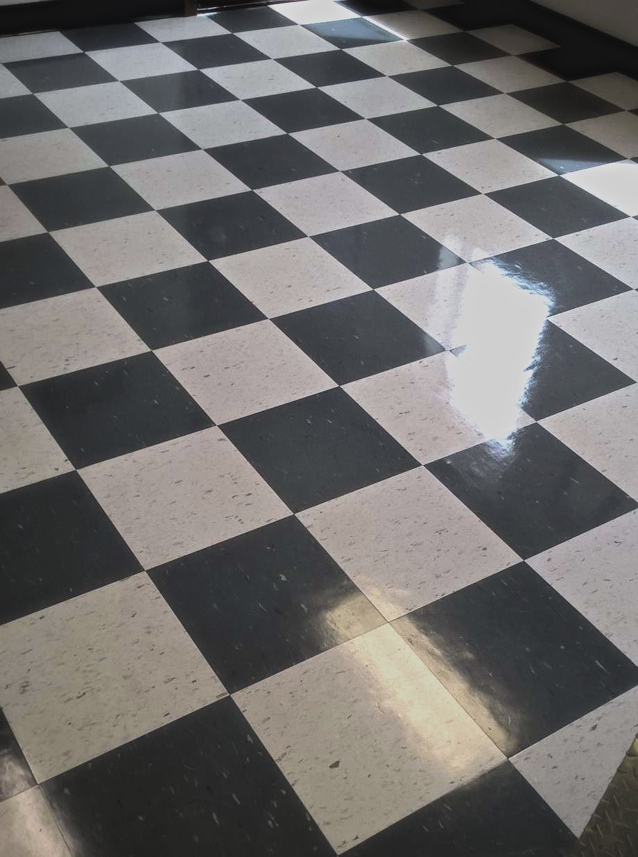 Old VCT Floor Restoration Job in Chanhassen image 7