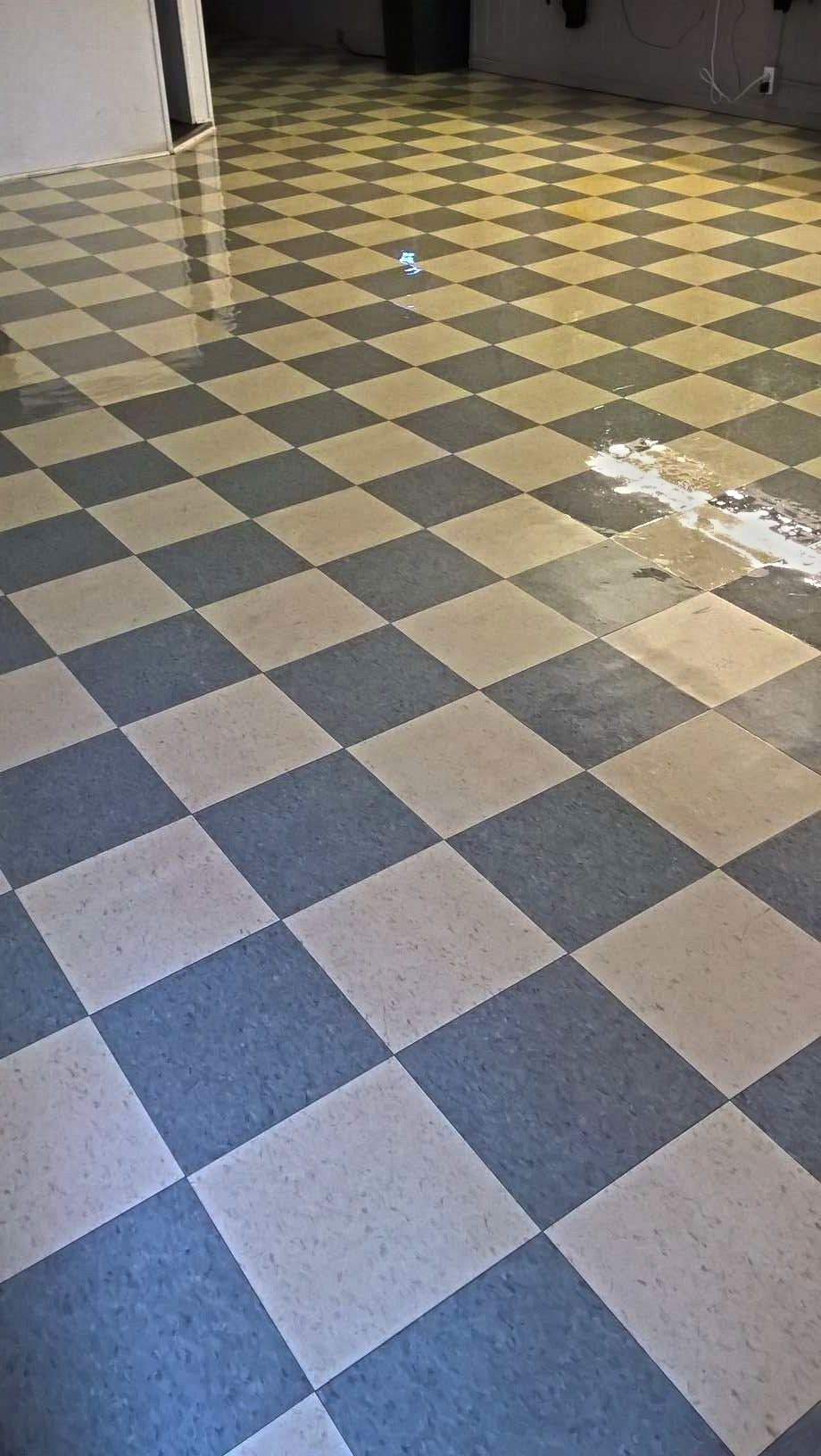 Old VCT Floor Restoration Job in Crystal MN image 2