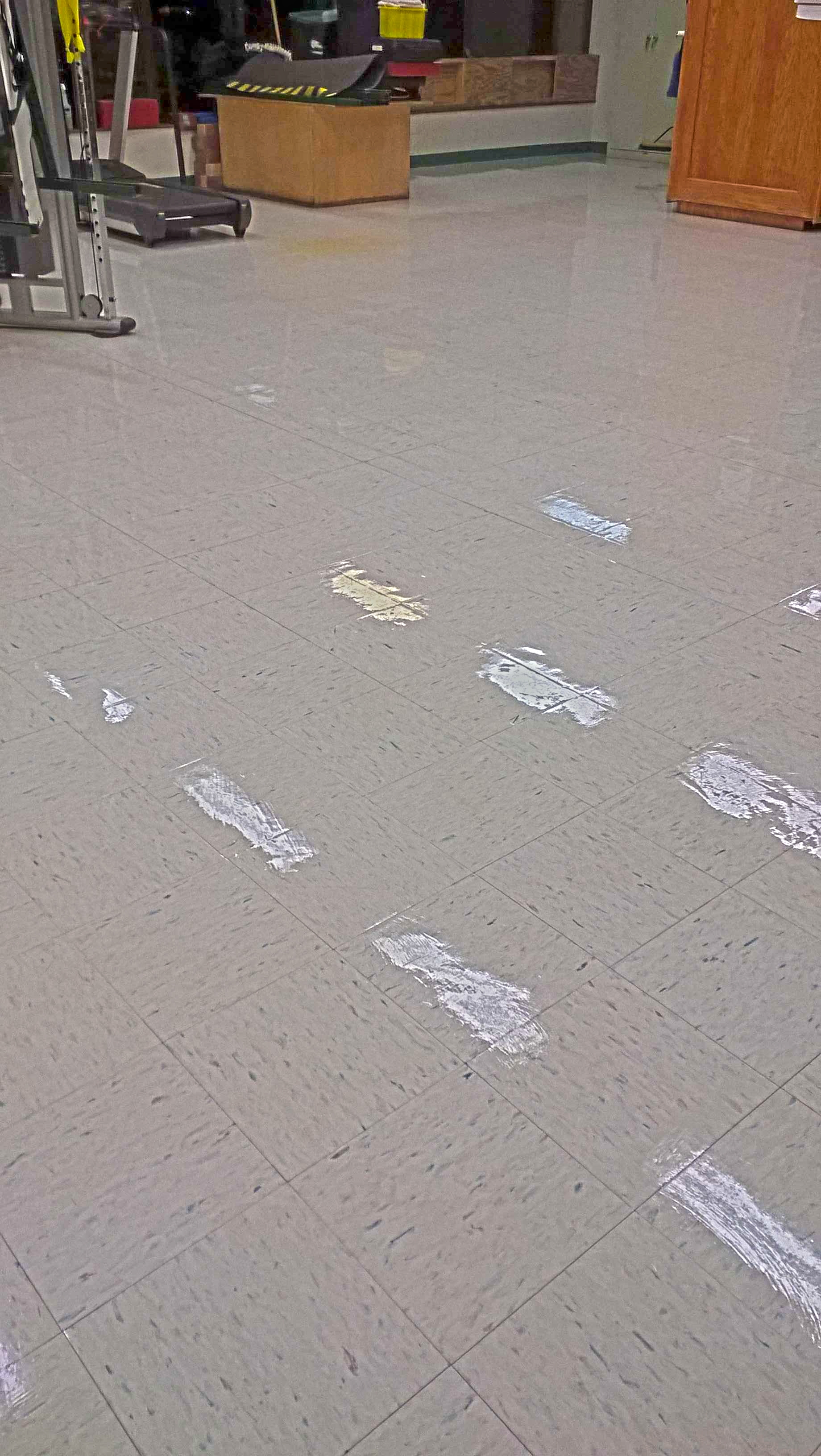 Old VCT Floor Restoration Job in Edina, MN image 1