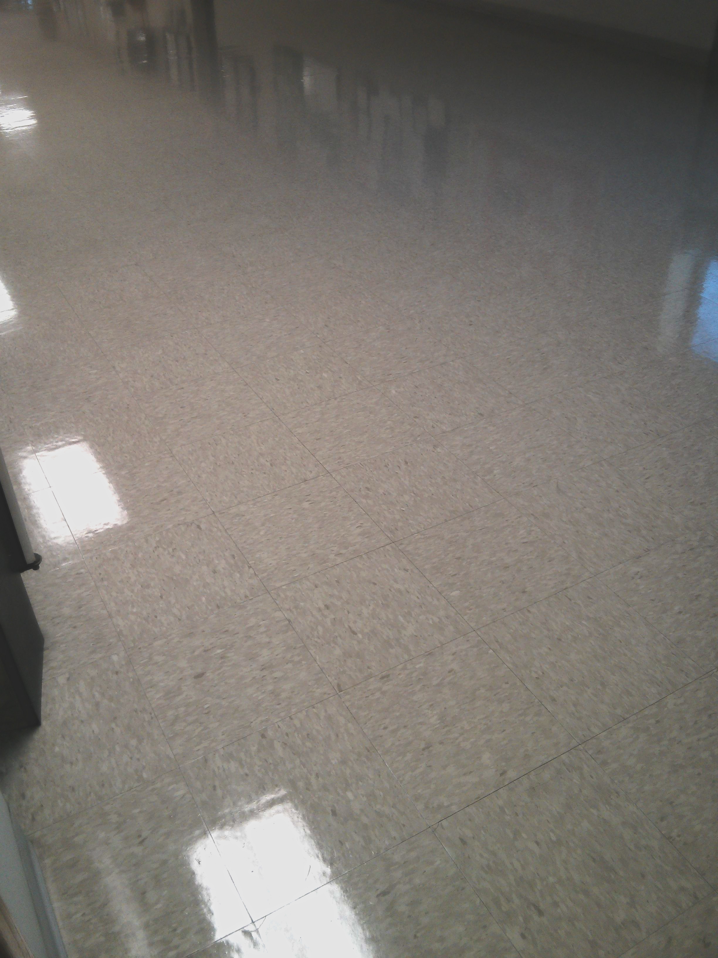 VCT Floor Scrub and Clear Coating Service Work in Mounds View MN image 4