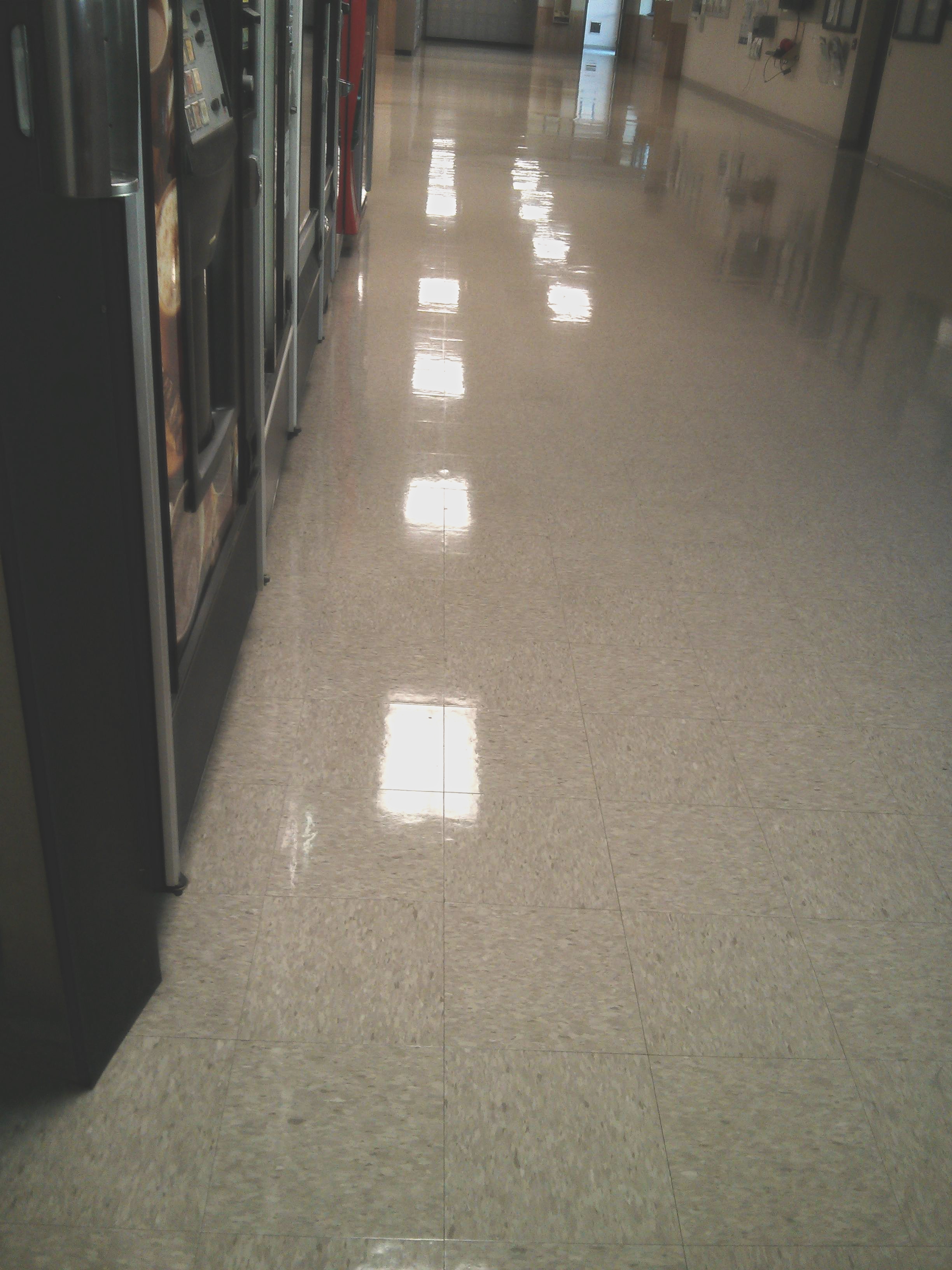 VCT Floor Scrub and Clear Coating Service Work in Mounds View MN image 7
