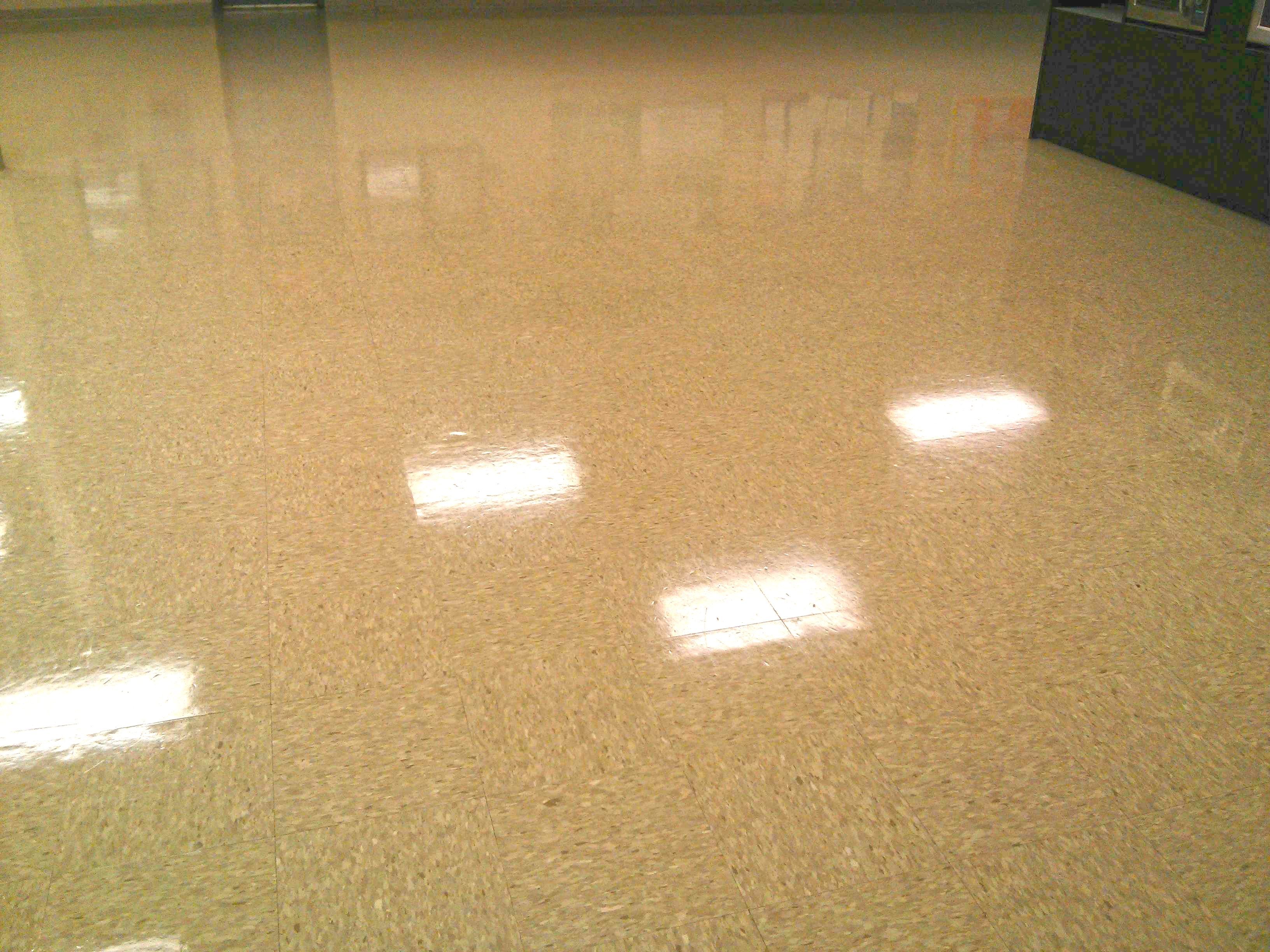 VCT Floor Scrub and Clear Coating Service Work in Mounds View MN image 9