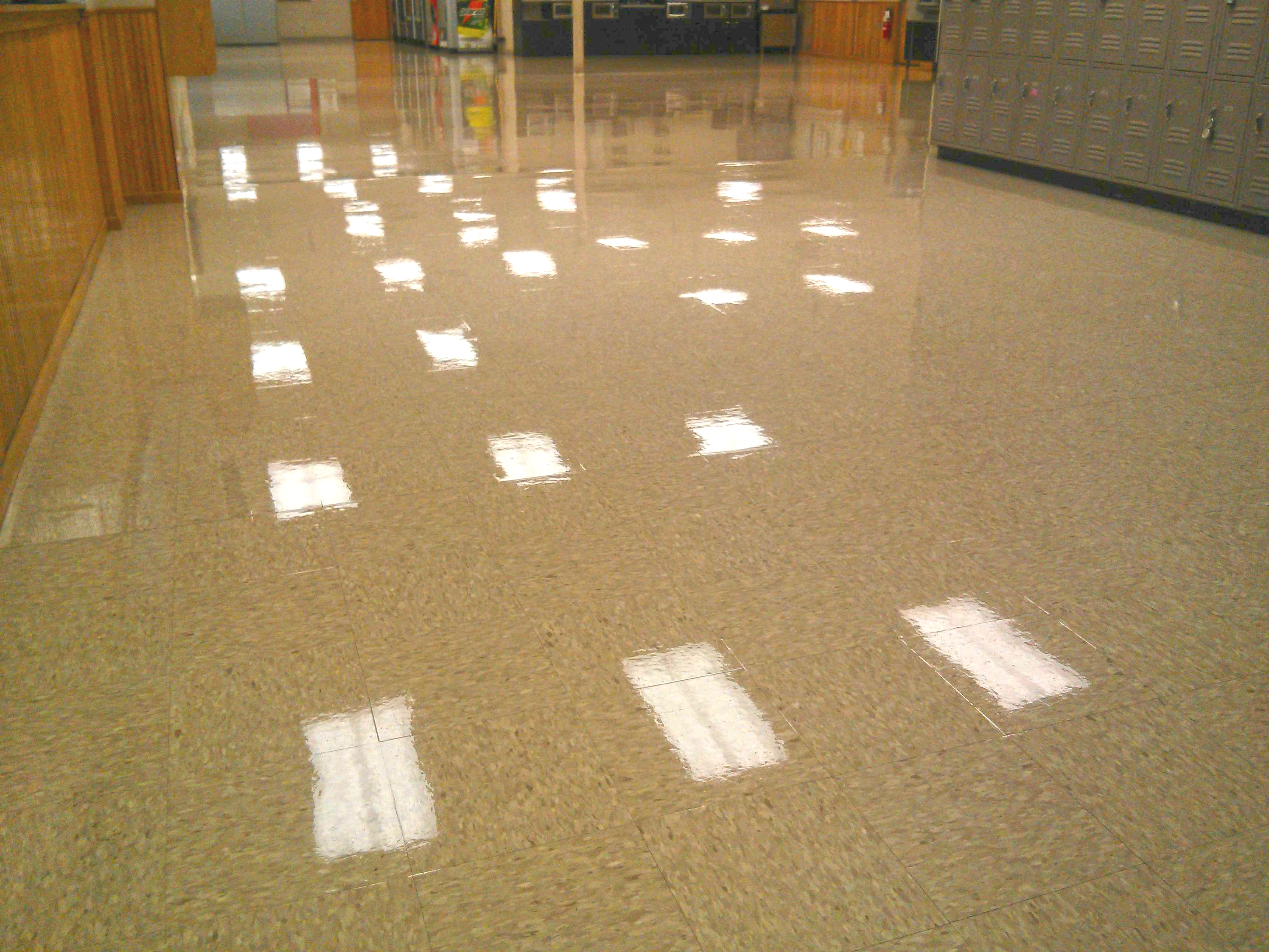 VCT Floor Scrub and Clear Coating Service Work in Mounds View MN image 10