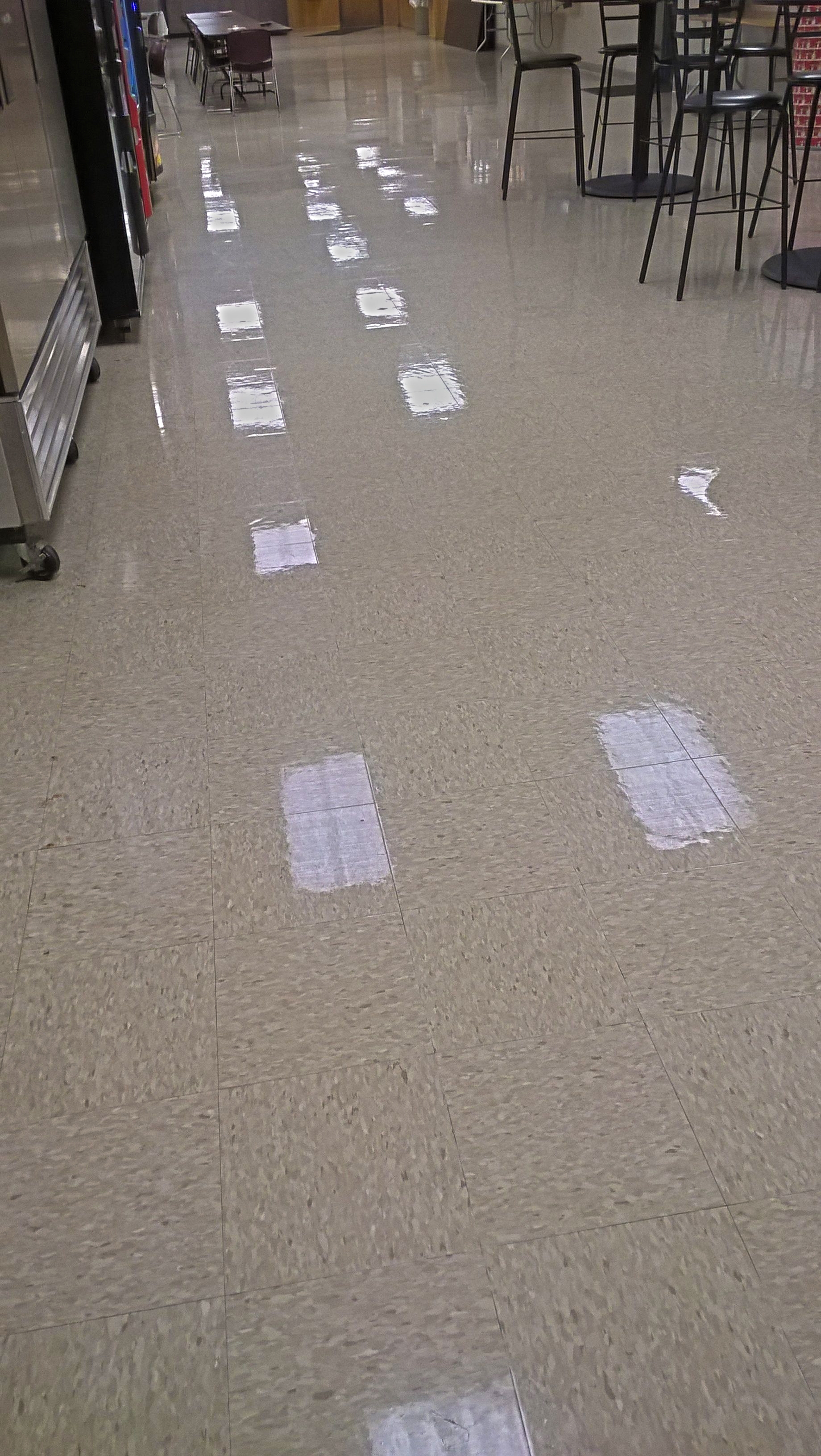 VCT Floor Scrub and Clear Coating Service Work in Mounds View MN image 14