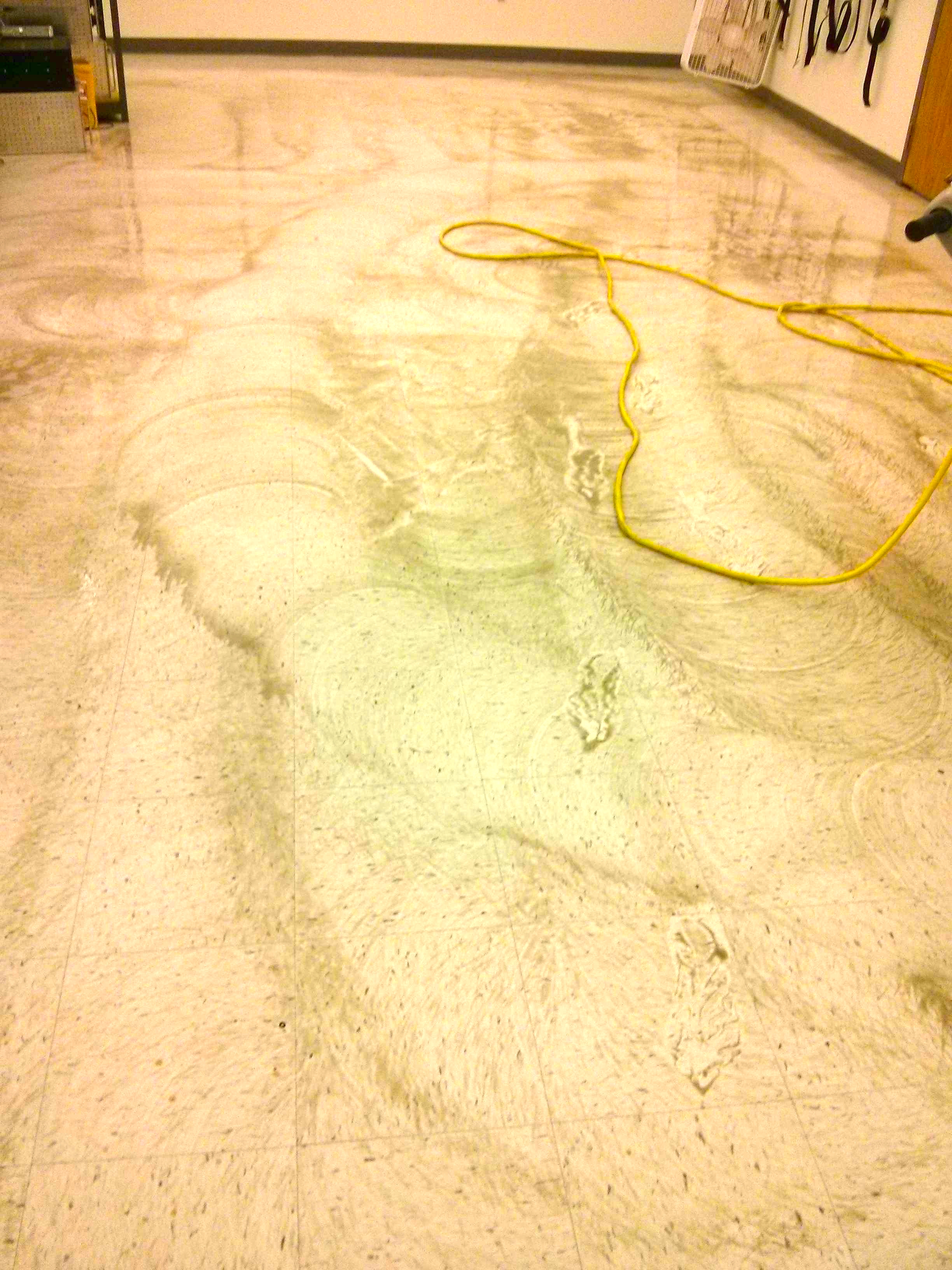 VCT Tile Floors Cleaned, Sealed, Clear-Coat Finished in Clean Room Environment (St. Paul, MN) image 2