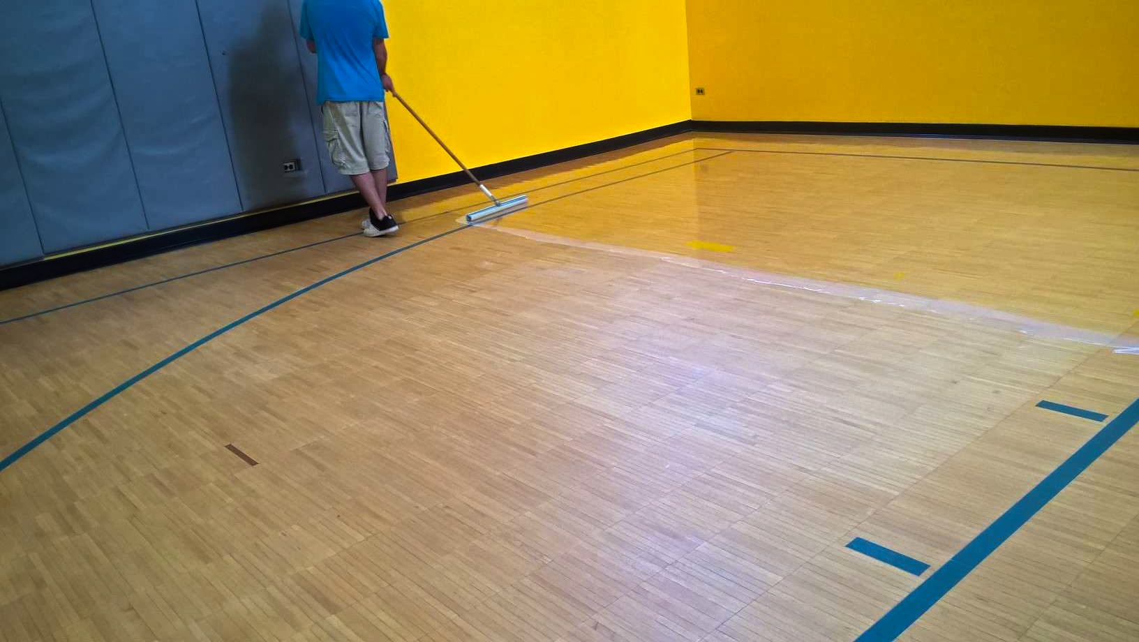 Wood Gym Floor at Church in Minneapolis, Minnesota image 2