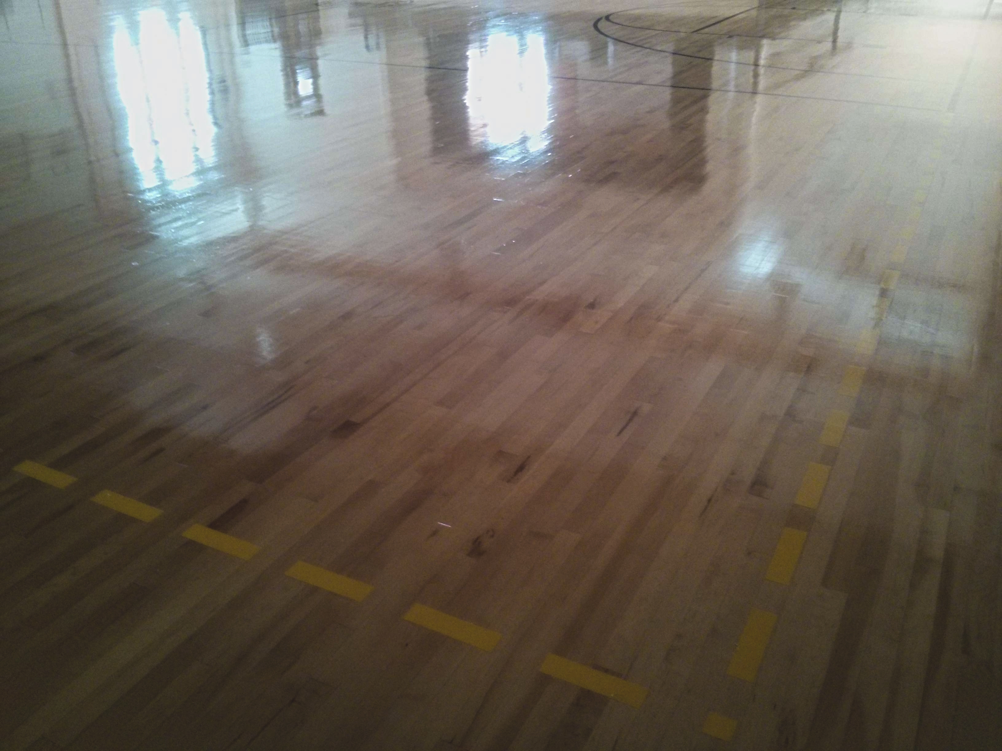 Wood Gym Floor Scrub and Clear High Gloss Gym Coating Services in Minneapolis, MN image 10